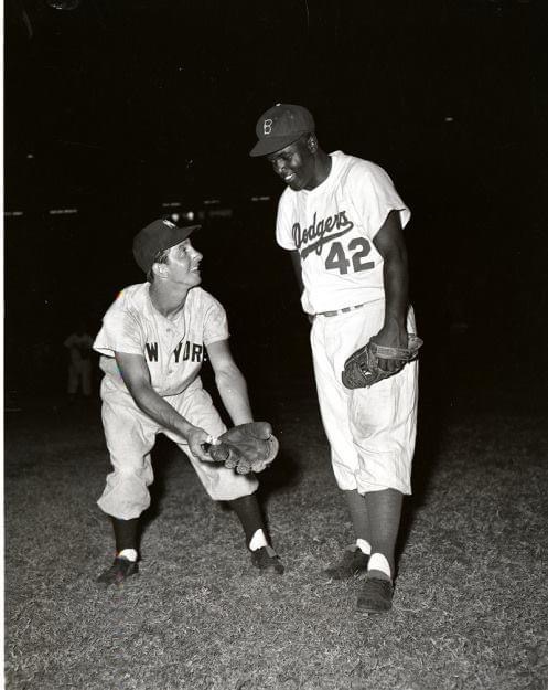 Billy Martin and Jackie Robinson