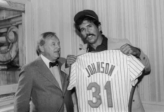 Davey Johnson is introduced at a press conference as New York Mets manager,