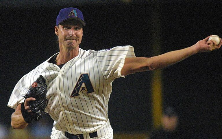 Arizona Diamondbacks pitcher Randy Johnson wins the National League Cy Young Award, his fifth overall and fourth in a row