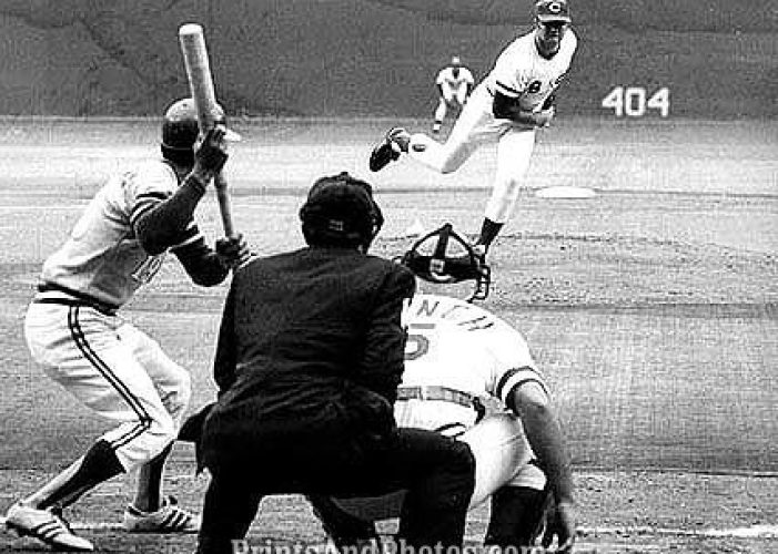 1972 World Series - Gary Nolan - Johnny Bench - Reds - A's