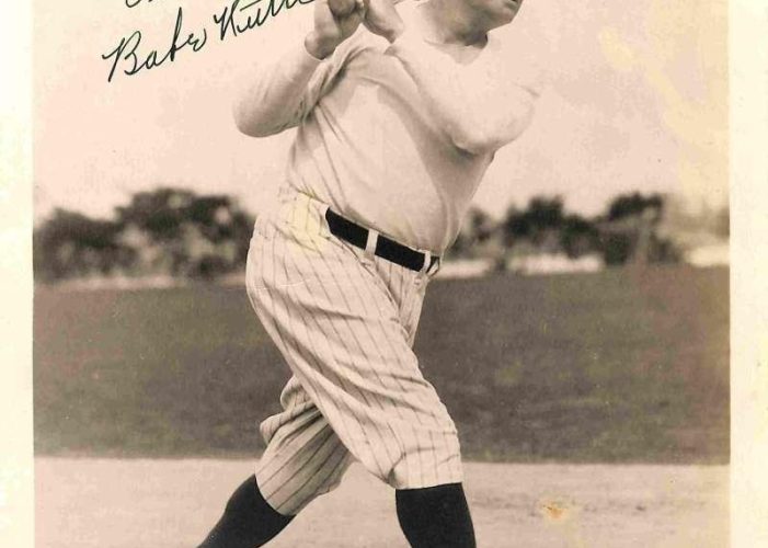 Babe Ruth Autographed Photo - 8x10 9 - PSA/DNA Certified