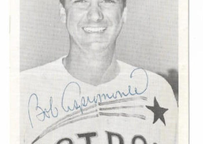 Bob Aspromonte Houston Astros Signed Autographed 3x5 Photo Card W/coa