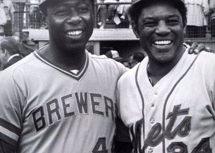 Henry Aaron and Willie Mays