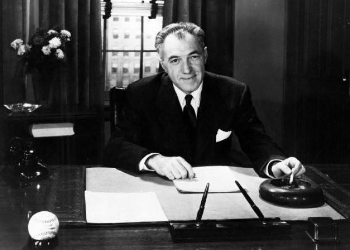 July 6, 1956 - Ford Frick inaugurates the Cy Young Award, to honor the outstanding pitcher each year.