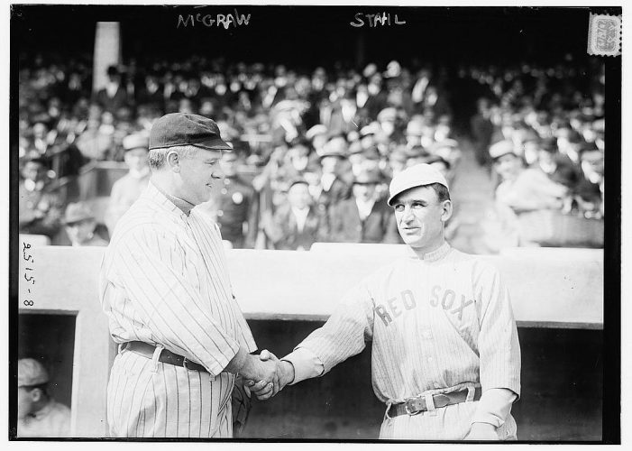 Managers_John_McGraw,_New_York_NL,_and_Jake_Stahl,_Boston_AL,_at_World_Series_(baseball)_(LOC)