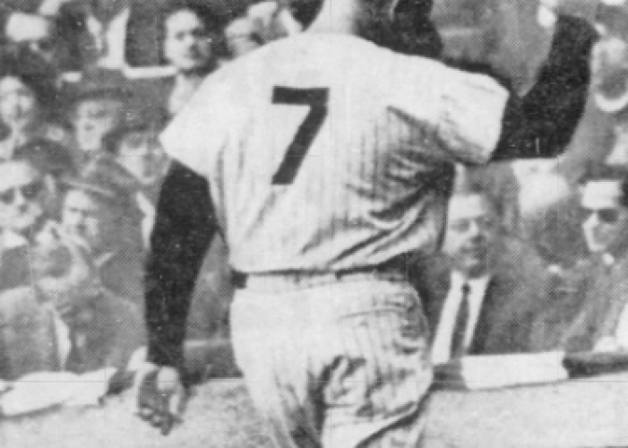 mickey mantle after strikeout