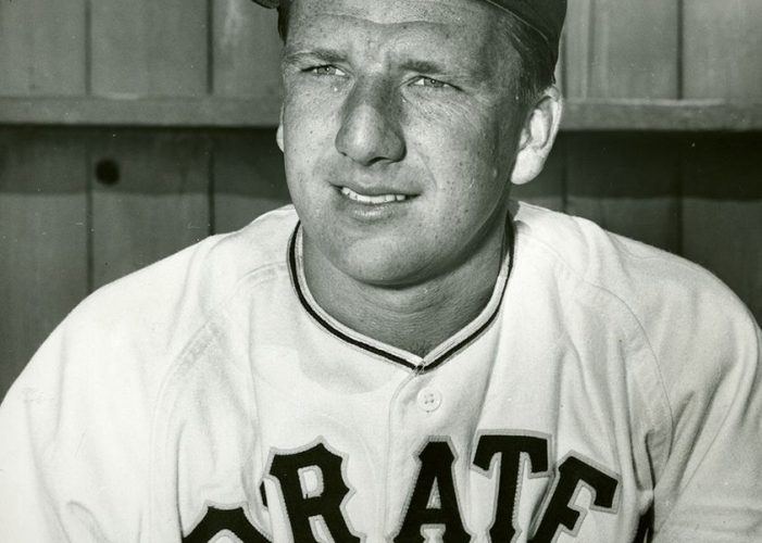 Ralph Kiner of the Pittsburgh Pirates head and shoulders portrait, 1946-53